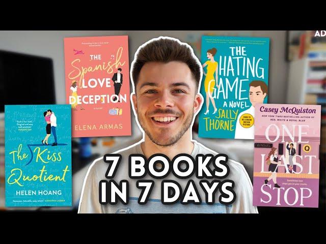 i read 7 romance books in 7 days to fill the void