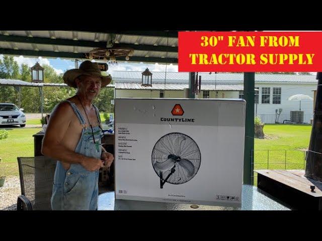 Assembling the Countyline 30" fan from Tractor Supply / Look what Colton and Papaw got Guys