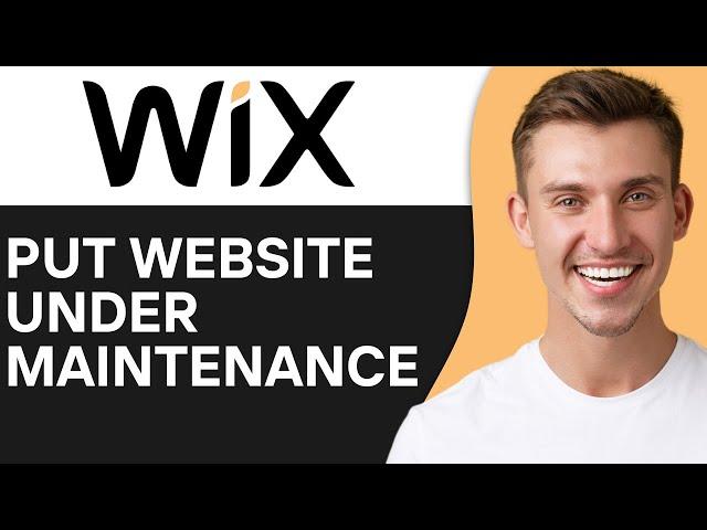 HOW TO PUT WIX WEBSITE UNDER MAINTENANCE (2024)