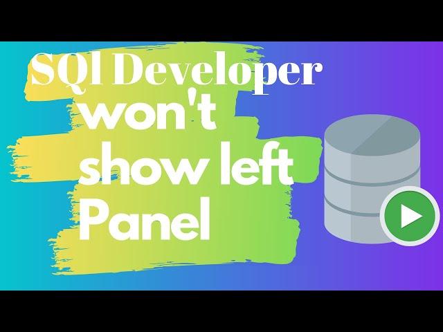 Show Sql Developer Connection Tab️️️