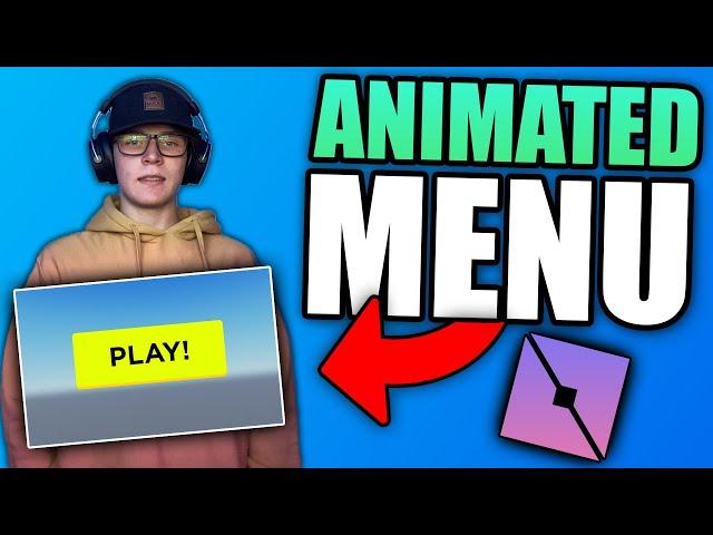 ANIMATED START SCREEN! EASY 2021 - Roblox Studio in a minute