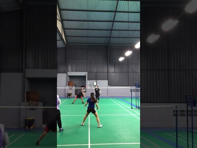  My #funny #badminton #game with #girls #sport #music #crash