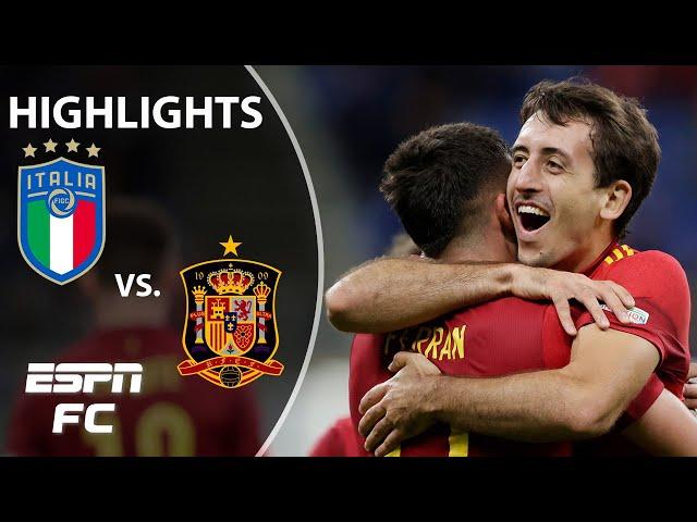 Italy's historic run ends as Spain reaches UEFA Nations League final | Highlights | ESPN FC