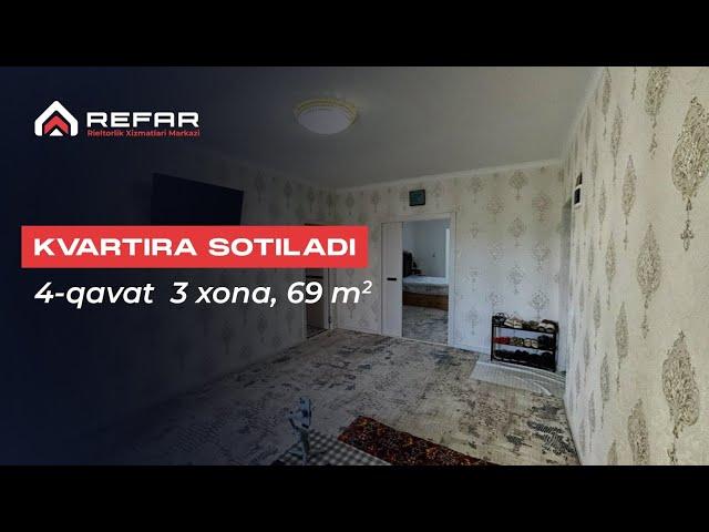 Sotiladi: 3 xonali kvartira Shahar markazi | REFAR | E’lon ID: 255371