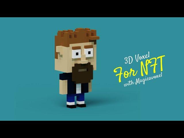 Create 3D Character for NFT. VoxEdit in Magicavoxel