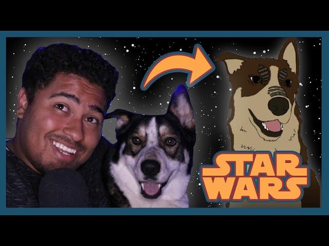 Making my DOG a STAR WARS character!