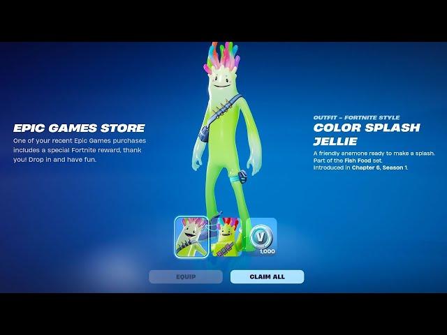 EPIC nos REGALA *GRATIS* LA SKIN *GELATINO EXPLOSIÓN DE COLOR* para TODOS en FORTNITE!  SKIN GRATIS