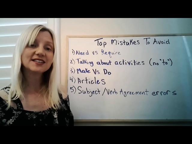 The top FIVE mistakes TOEFL students make in speaking!