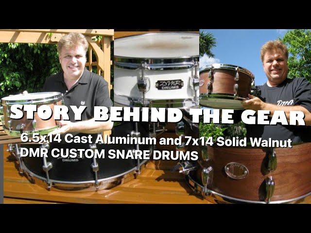 Story Behind The Gear - 6.5x14 Cast Aluminum and 7x14 Solid Walnut DMR Custom Snare Drums