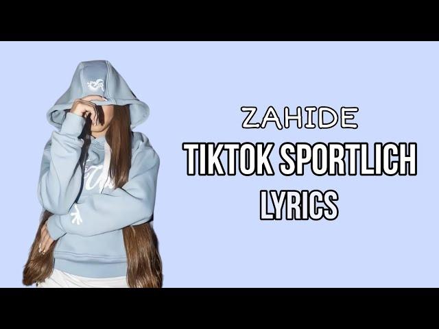 Zahide - TikTok Sportlich (Fa-fahr'n im Lamborghini) | Lyrics Version (Text) 