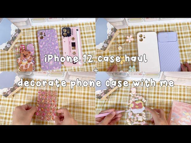 iphone 12 case haul + decorate phone case with me ️ Phone transformation