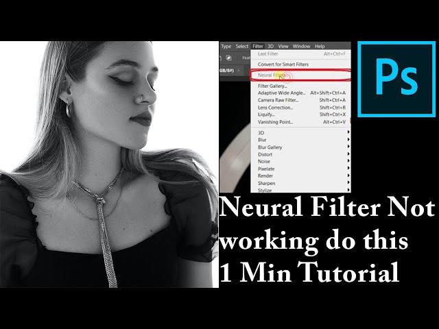 Neural filters photoshop not working? How to fix Neural Filter