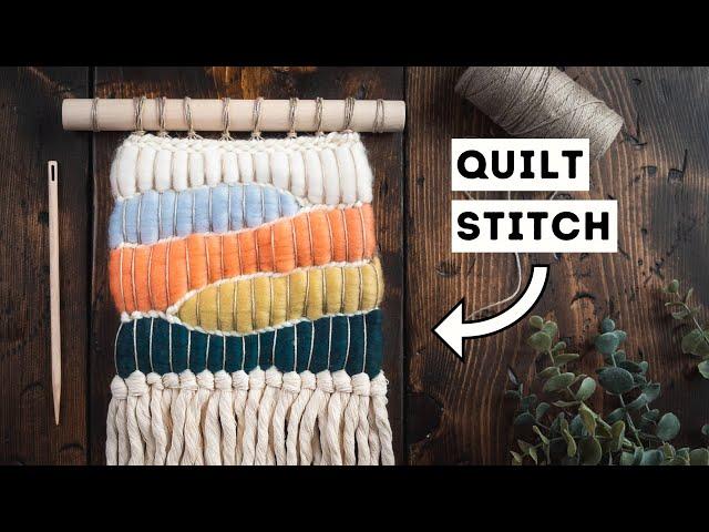 This weaving stitch is FAST and EASY