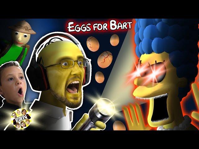 SIMPSONS GURKEY GAME!  FGTEEV gets EGGS FOR BART!  (Dudz w/ Chase's Voice!)