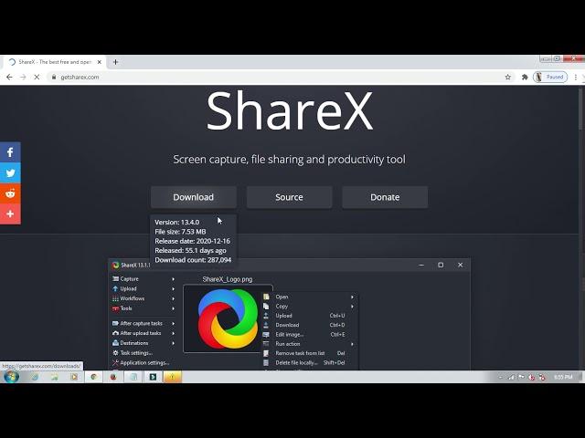 How to Install ShareX Screen Recorder in windows.