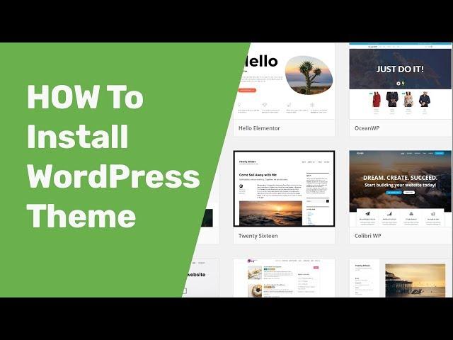 How To Install WordPress Theme Free & Premium theme from themeforest