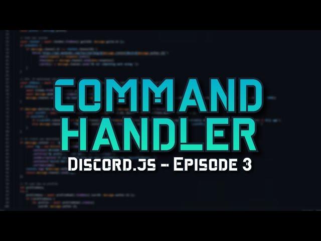 How To Make A Discord Bot - Command Handler Discord.js 2021