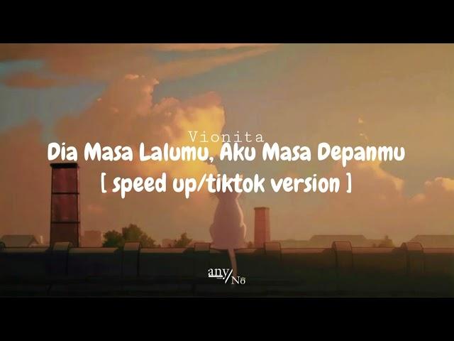 Vionita - Dia Masa Lalumu, Aku Masa Depanmu [ speed up/tiktok version ]