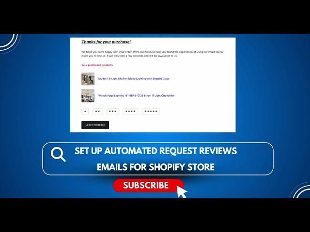 How to Set Up Automated Request Reviews Emails for Shopify Store?