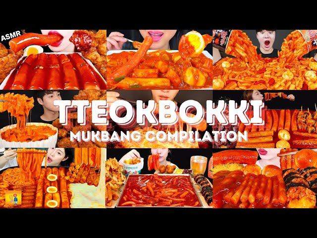 *1 HOUR* TTEOKBOKKI MUKBANG *ASMR* COMPILATION |  BIG BITES | EATING SOUNDS