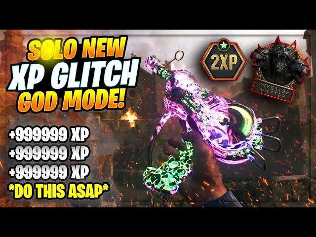 *SOLO* NEW God Mode! XP GLITCH (AFTERPATCH) DO THIS ASAP! INSANE/EASY LEVELS - BO6 Zombies Glitch