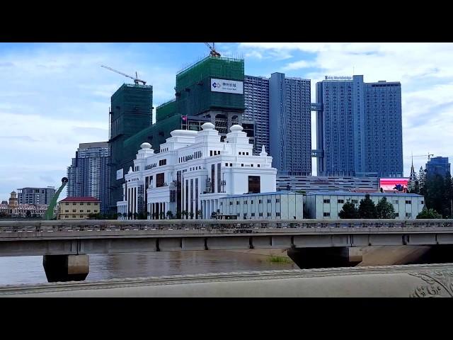 Amazing visit in Koh Pich Island's Skyscraper buildings and constructions, Cambodia