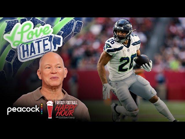 Week 15 Love/Hate: Zach Charbonnet, Davante Adams, Sam Darnold + more | Happy Hour (FULL SHOW)