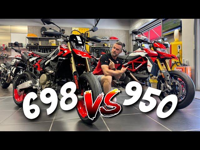 Ducati Hypermotard 698 Mono VS Ducati Hypermotard 950