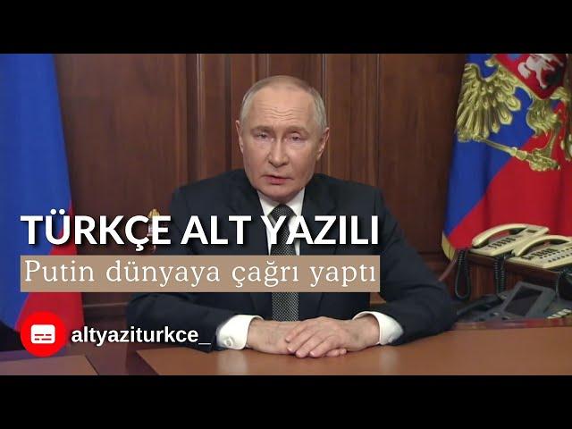 Putin Rusya'ya yönelik saldırıların ardından acil bir konuşma yaptı | Türkçe Tam Versiyon