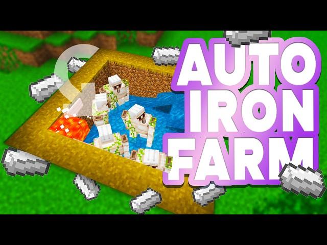 EASIEST IRON FARM 1.21 MINECRAFT BEDROCK || MCPE, PS4, Xbox, Switch, Windows 10 ||