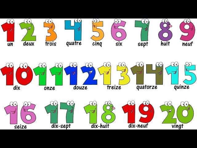 French Lesson - NUMBERS 1-20 - Compter jusqu'à 20 - Learn French