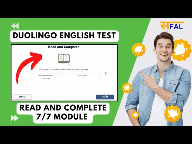 DUOLINGO: Let's Practice with Me | Read and Complete | Duolingo English Test Practice | DET