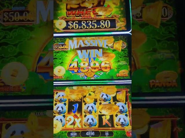 Big Wins Small Bets Panda Slot Ru Yi Wheel at Yaamava Casino #shorts #casino #slots