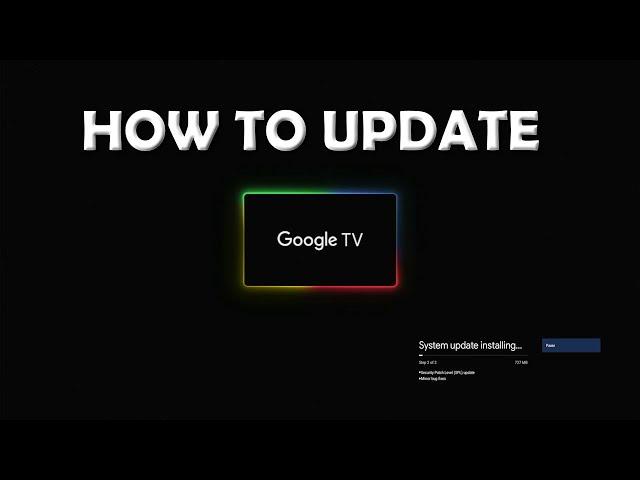 How To Update Google TV?