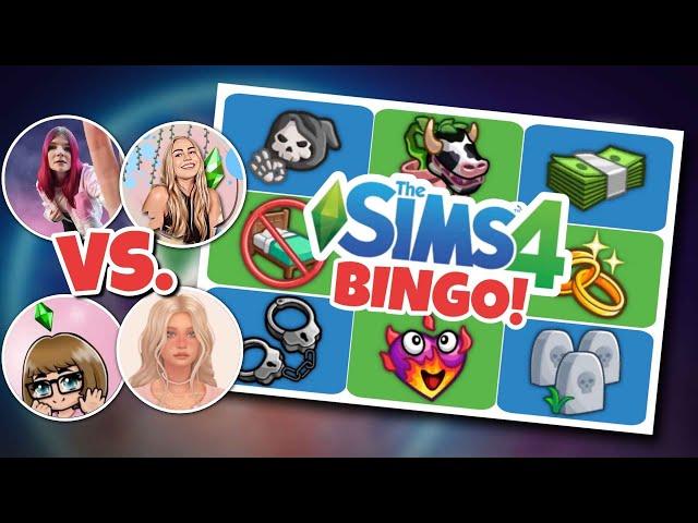 LIVE! Sims-BINGO mit @elienyx  gegen @Amabella_Yun_Jin & @ssofiarosalie!  | Sims 4 | SIMBO