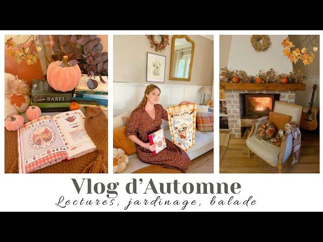 Vlog d’Automne Calme & Tranquille  cheminée, jardinage de saison, lectures et balade ‍🟫