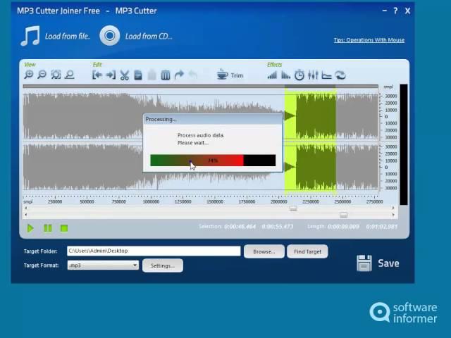 MP3 Cutter Joiner Free demonstration