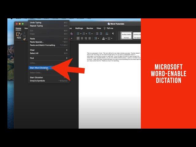 Enable Voice Typing in Microsoft Word