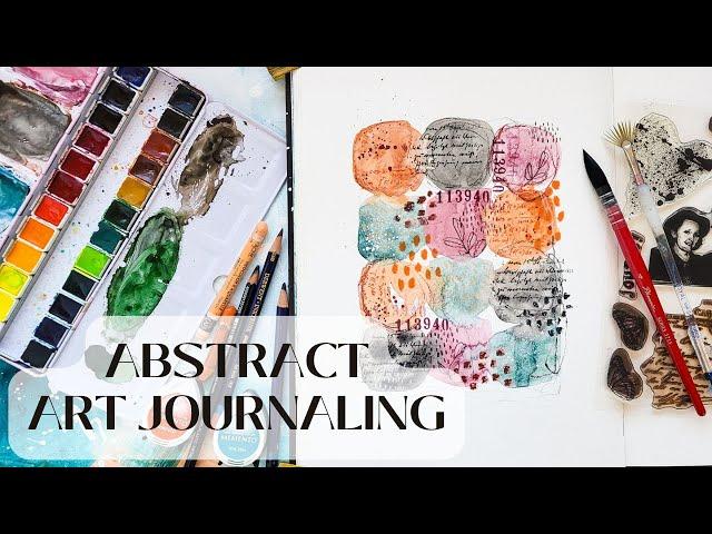 Abstract Art Journaling with Watercolors and Mark Making