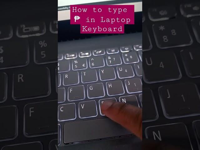 How to type ₱ in Laptop Keyboard #keyboardshortcuts #computer #microsoftoffice