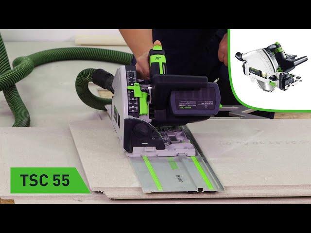 Zuschnitt von Verlegeplatten mit der Akku-Tauchsäge TSC 55 (Festool TV Folge 198)