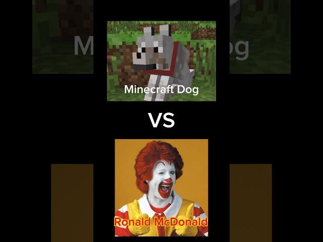 Random vs edits 7: Minecraft Dog vs Ronald McDonald #vsedit #minecraft #mcdonalds #mugen