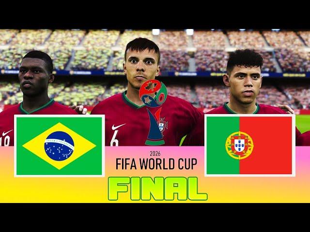 BRAZIL vs PORTUGAL - Final FIFA World Cup 2026 | Full Match All Goals | Football Match