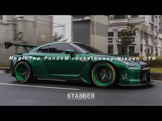 STABBER x MagicTop Pandem rocketbunny WideBody Nissan GT-R R35 綠惡魔