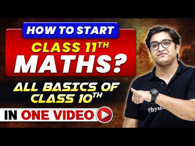 Class 10th BASICS MATHS in 1 Video || Maha-Marathon Session || Arjuna JEE Class 11 Batch