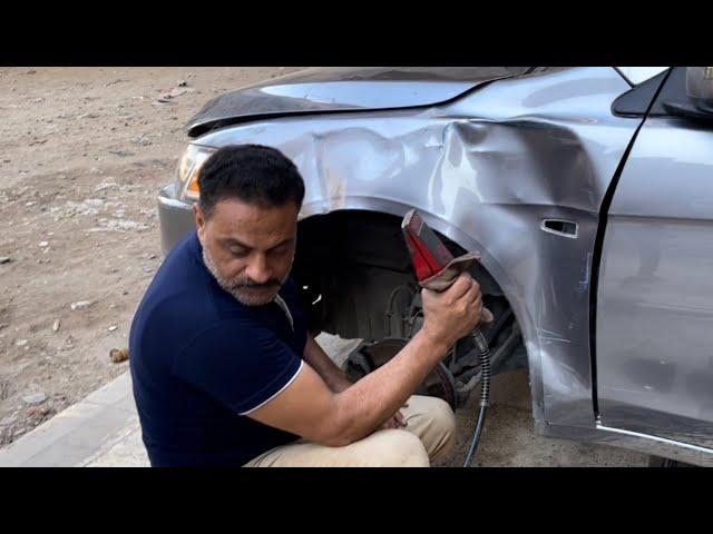 How to repair a dent without painting - waleed alteneen  وليد التنين 01006898667