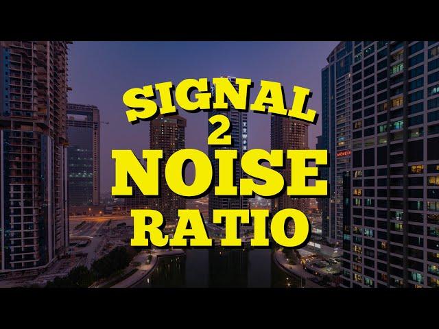 Signal to noise ratios in photography