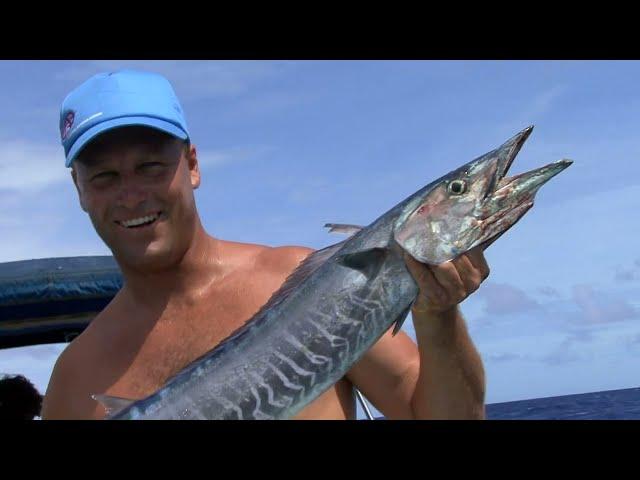 Shane Powell ASP WCT Pro Surfer & Fisherman in freesurf tv story "Tackle Box"