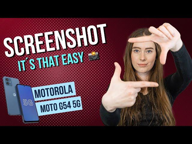 Motorola moto g54 5G - How to take a Screenshot •  •  •  • | Tutorial