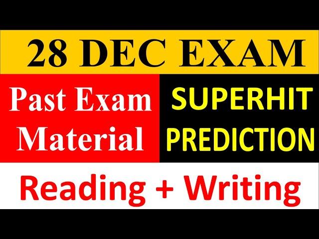 FINAL PREDICTION FOR 28 DECEMBER IELTS EXAM , 28 December 2024 Ielts exam, 28 December IELTS Test